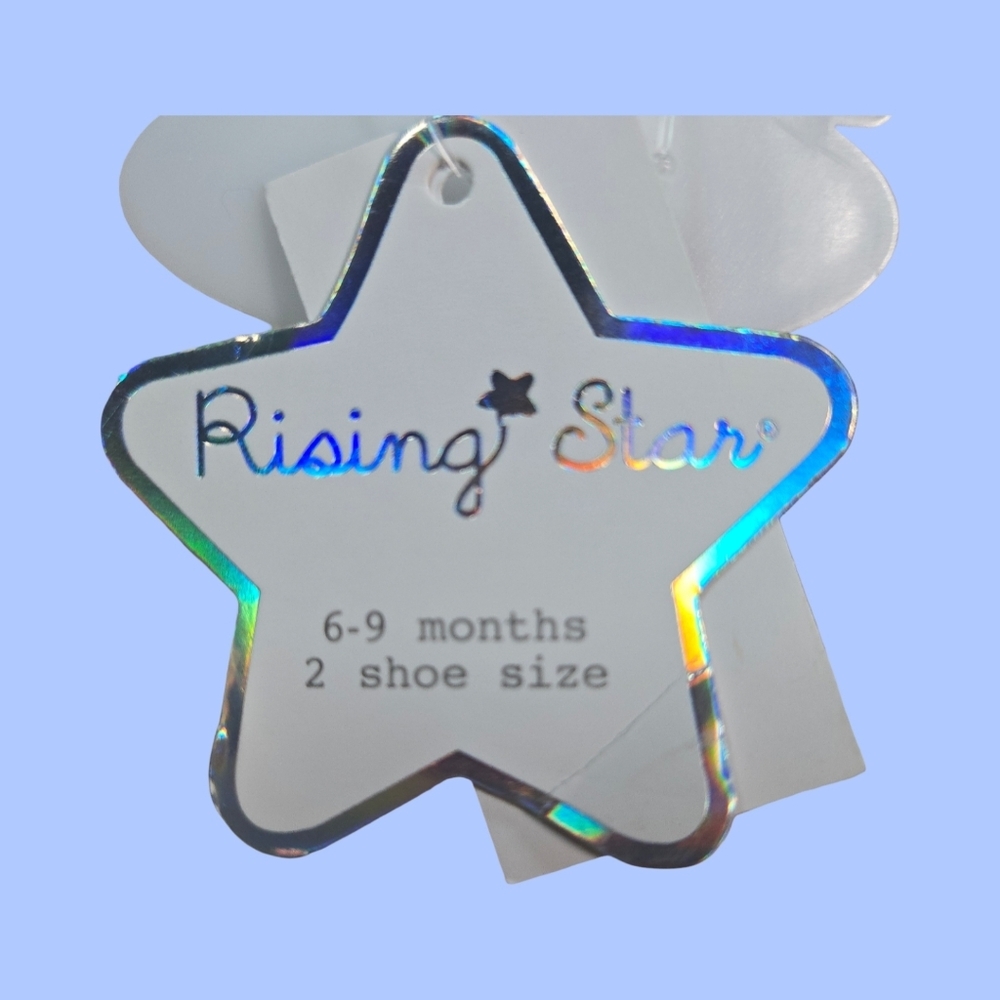 Rising Star White Bunny Baby Shoes 6-9 Months - Picture 5 of 6